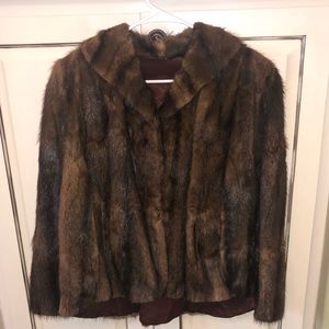 Vintage Fur Cape Womens beautiful